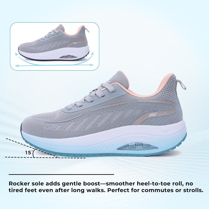 Women's Orthopedic Walking Shoes with Arch Support - Breathable Non-Slip Sneakers