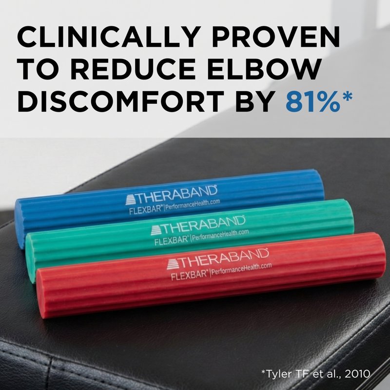 Resistance Bars Set for Tennis Elbow & Grip Strength - 3-Pack Therapy Exercise Tool