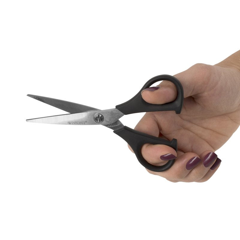 Multipurpose Scissors Set - 8 Inch Bent & 5 Inch Straight Stainless Steel, All-Purpose for Sewing, Office & Crafts, 2 Pieces