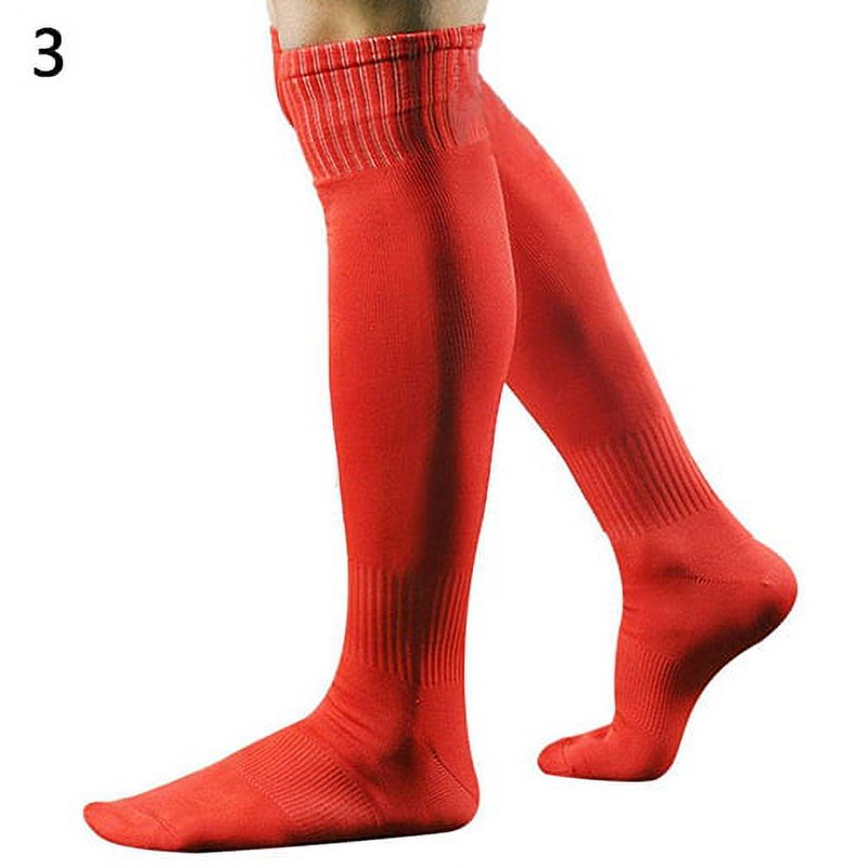 Men's Over Knee High Sport Socks for Soccer Football Baseball Hockey - Yellow