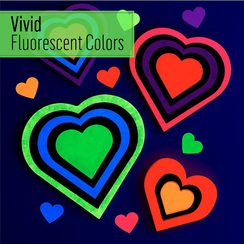 Neon Multi-Surface Acrylic Craft Paint Set - Vibrant Glow, 4 Pack
