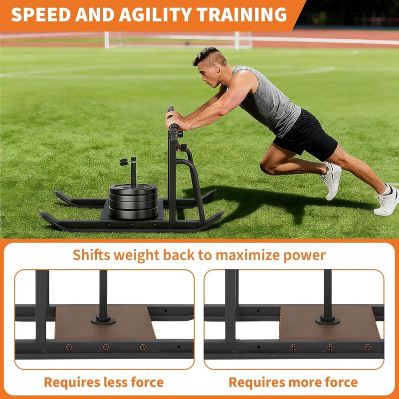 Adjustable Height Weight Sled for Strength & Speed Training –