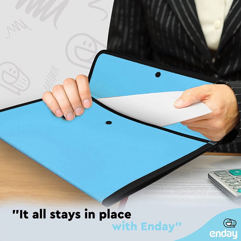 Expandable A4 Paper File Folder Organizer Document Holder - Multiple Colors