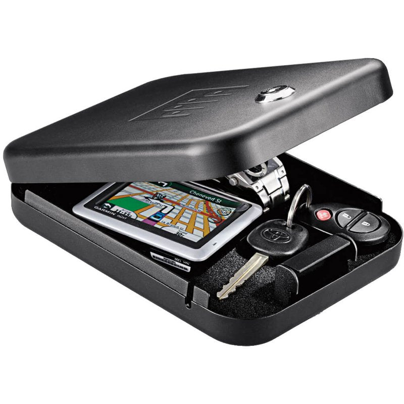 NanoVault Gun Safe - Compact Black Security Safe for Home & Travel