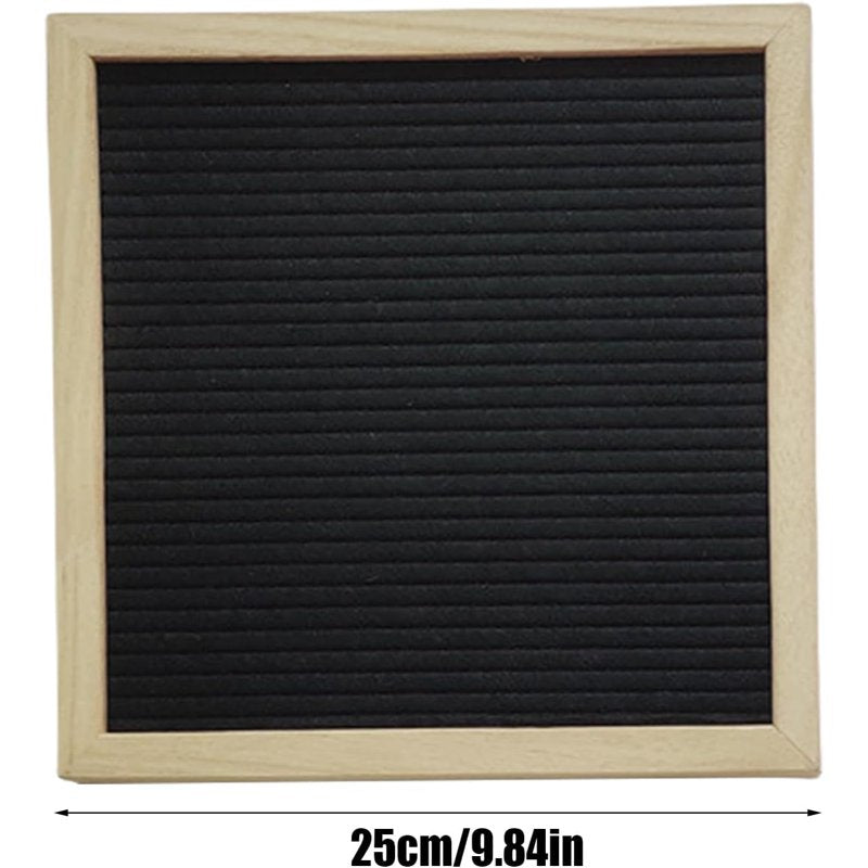 Felt Letter Board 9.84x9.84 Inch with 340 Letters & Symbols for Home & Classroom