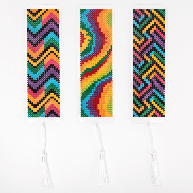Diamond Dotz Primary Bookmark Diamond Painting Kit - Colorful Craft Set