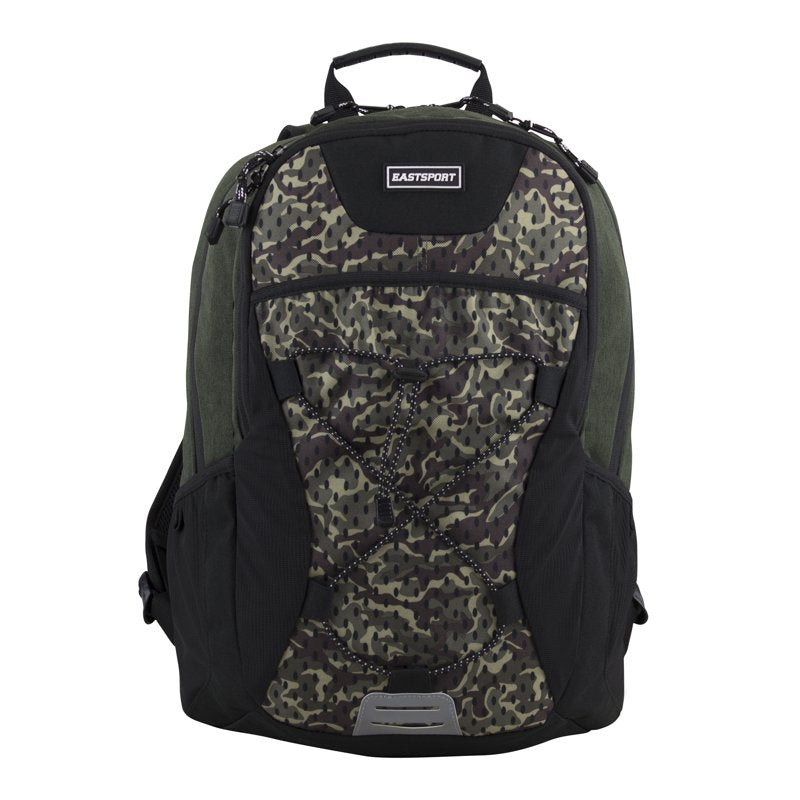 Unisex Camouflage Bungee Backpack - Durable Hiking & School Bag