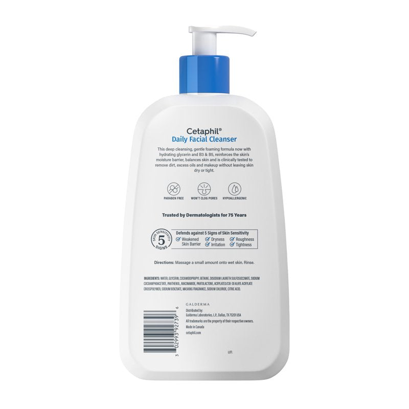 Gentle Facial Cleanser for Sensitive & Oily Skin - 20 oz