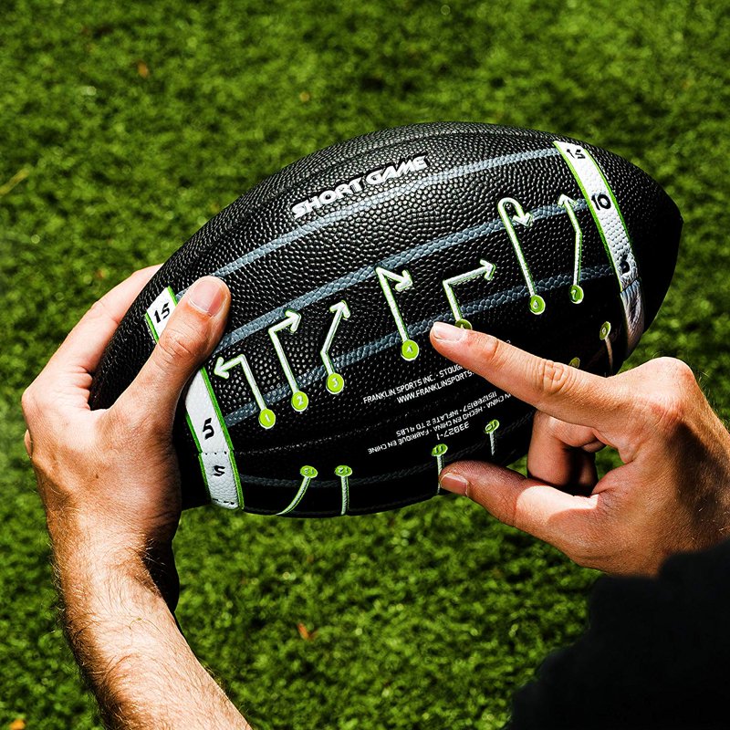 Kids Mini Football with Foam Cover & Grip Laces - Playbook & Pump Included