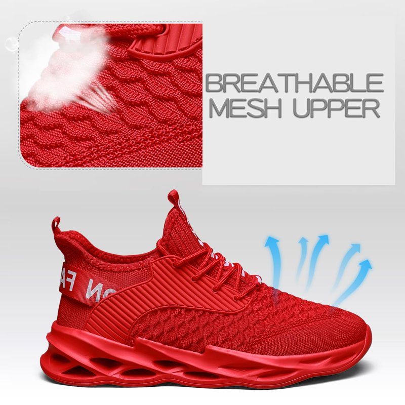 Men's Running Shoes Breathable Non-Slip Athletic Trainers for Gym and Sports