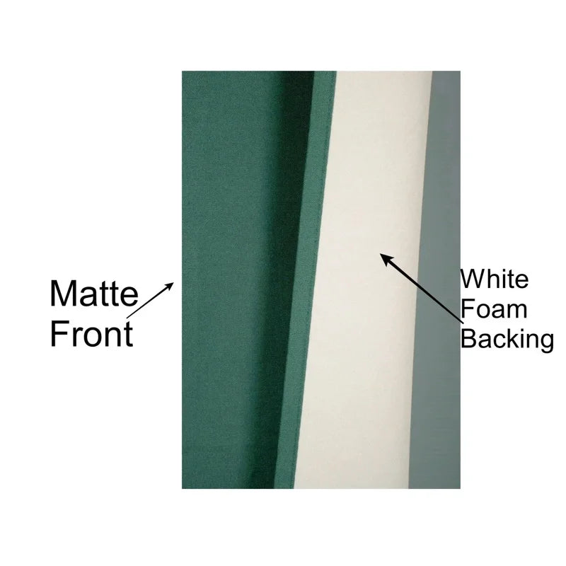 Premium Microfiber Window Curtain Panel - Light Filtering, Rod Pocket, 35x84 Inches