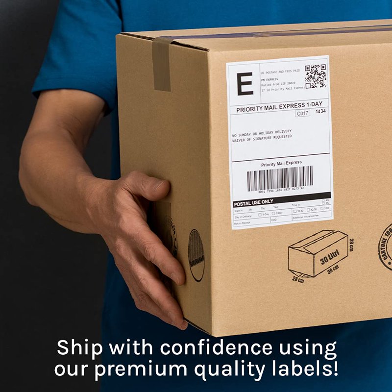 Multipurpose White Label Sheets - 8.5x5.5 Inches, Laser & Inkjet Compatible, 50+ Labels