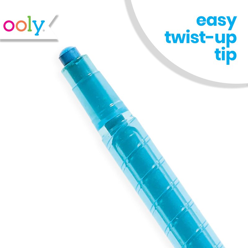 Scented Twist-Up Crayons with Fruit Scents - 12 Color Kids Art Supplies