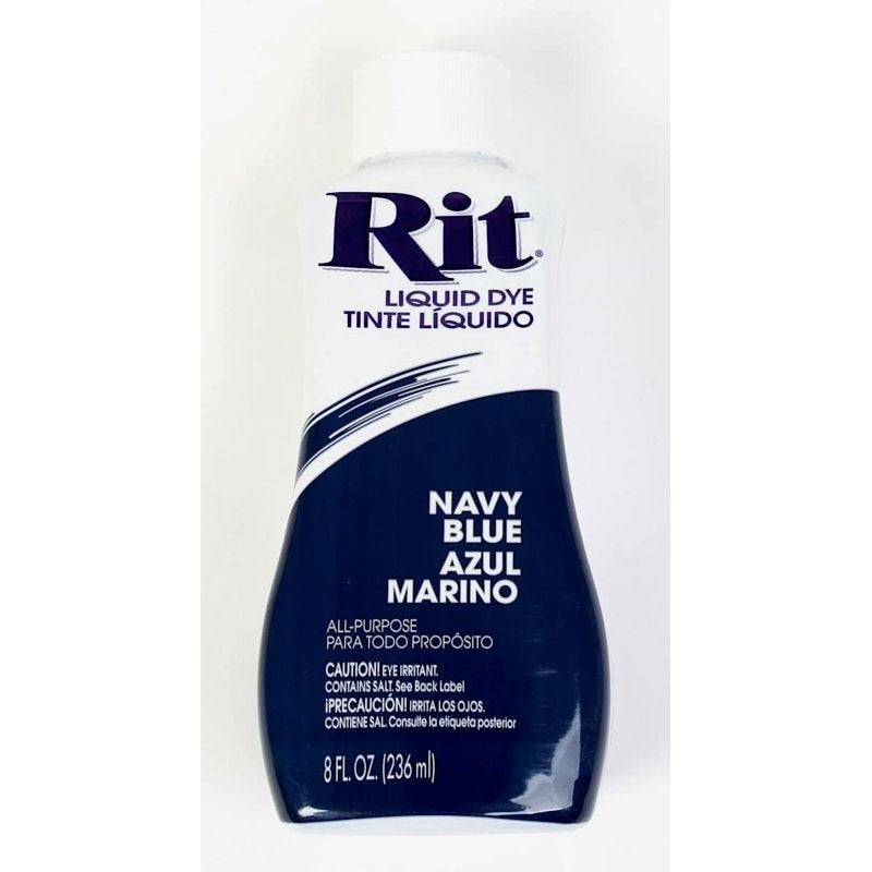 Navy Blue Liquid Fabric Dye - 8 fl oz, Pack of 6 for Clothes & Home Decor