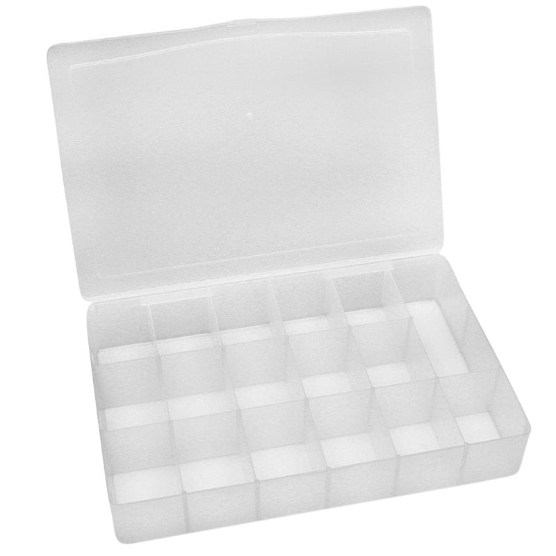 Bead Organizer 17 Compartment Storage Box Bulk 12 Pack for Beads Nuts Bolts Tacks
