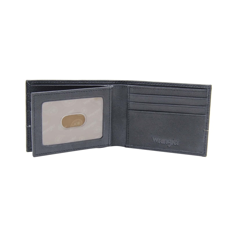 Leather Bifold Wallet for Men - RFID Protected Card Holder with Hidden Bill Compartment