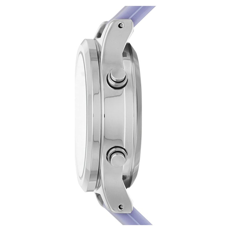 Digital Wristwatch for Women with Lavender Silicone Band - Time and Tru
