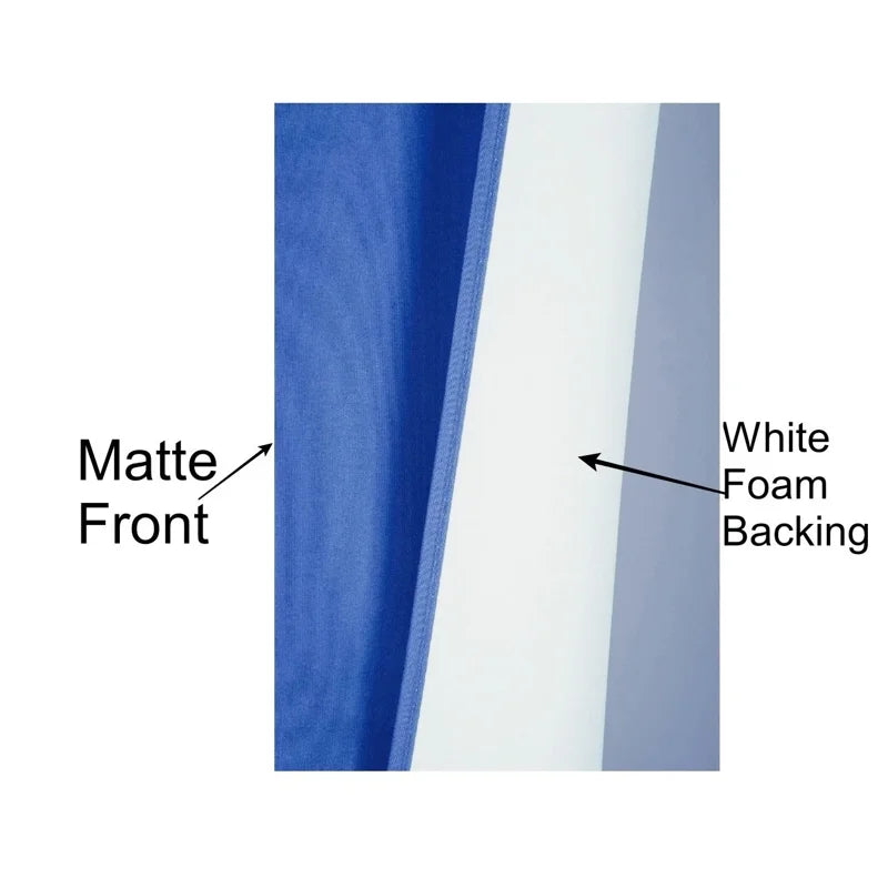 Solid Lined Window Curtain Panel - Light Filtering Microfiber, 35x84 Inches