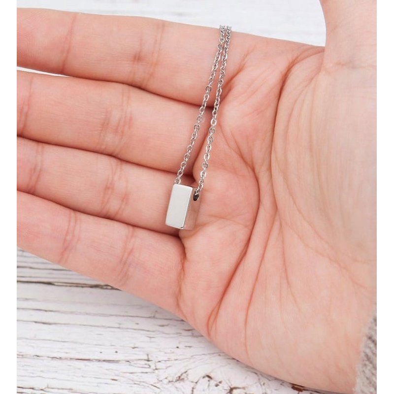 Mother & Daughter Cube Necklace Gift - Silver, Gold & Rose Gold Options