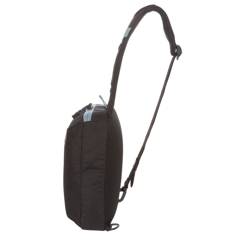 Unisex 4.5L Urban Sling Sports Bag - Black & Gray Polyester Shoulder Bag