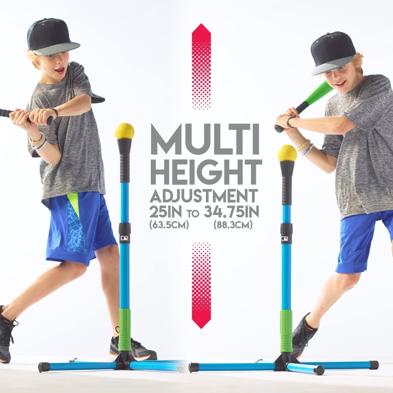 Adjustable Youth Baseball Batting Tee for Kids 23-33 Inches - Sturdy & Portable