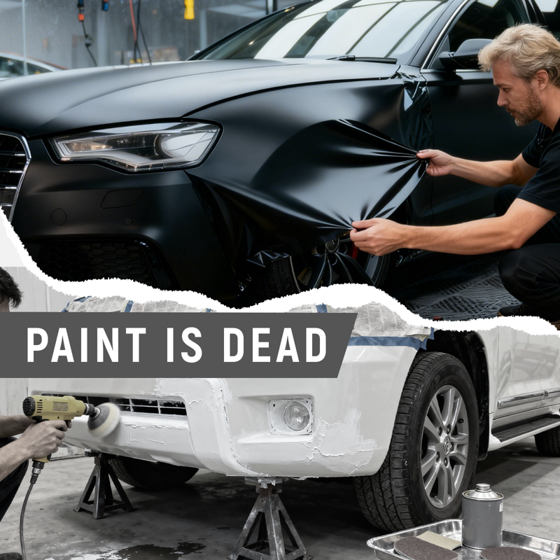 Matte Black Vinyl Wrap for Vehicles Self-Adhesive Air Release Anti-Wrinkle 60 inch x 20 ft