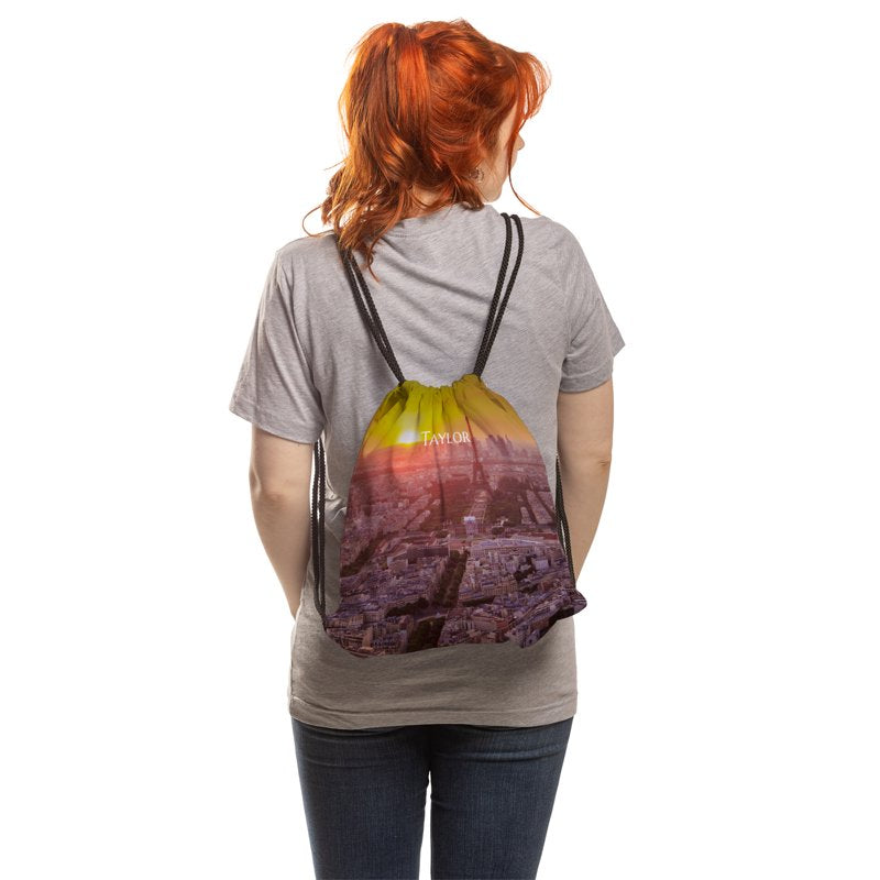 Customizable Lightweight Gym Drawstring Bag 14x16.5 Polyester Unisex