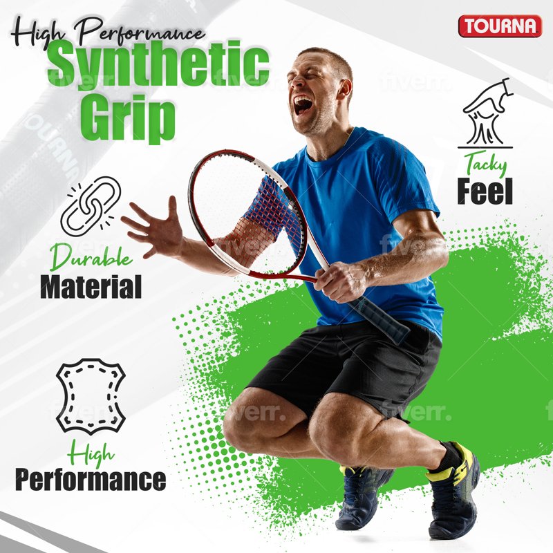 Tourna PRO Thin Tennis Grip 1.5mm Replacement Grip for Precision Feel