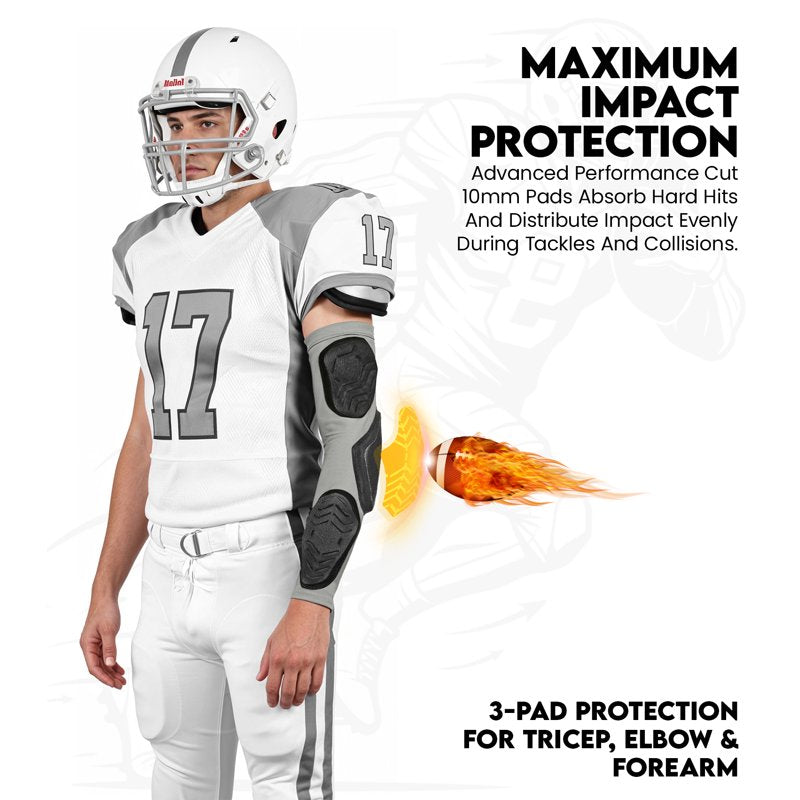 Padded Arm Sleeves for Football, Volleyball & Sports Protection - Youth & Adults