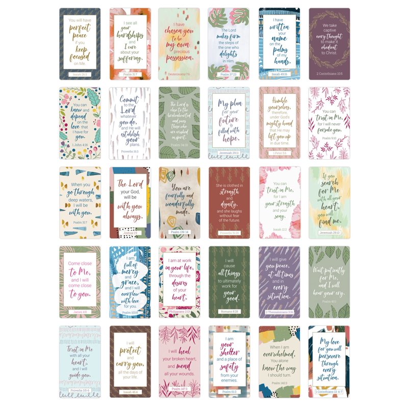Prayer Card Deck Set - Inspirational Religious Cards for Women
