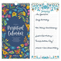 Perpetual Wall Calendar with Seasonal Florals - Reusable 12-Month Planner