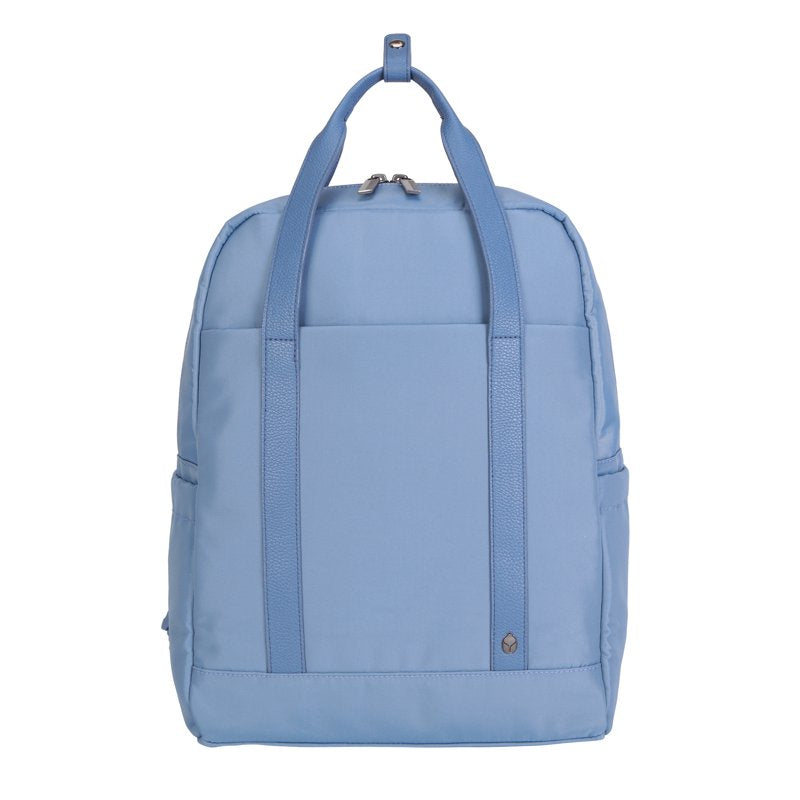 Convertible 16-Inch Nylon Travel Backpack Tote with Laptop Sleeve - Blue Shadow
