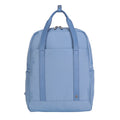 Convertible 16-Inch Nylon Travel Backpack Tote with Laptop Sleeve - Blue Shadow