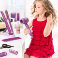 Kids Pretend Play Hair Salon Set with Hair Dryer & Mirror - Educational Role Play Toy