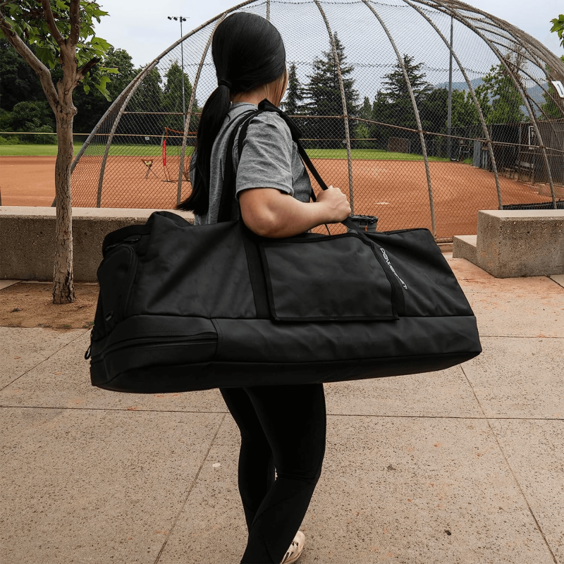 Baseball Bat Duffle Bag with Removable Bat Sleeve & Ventilated Cleat Compartment