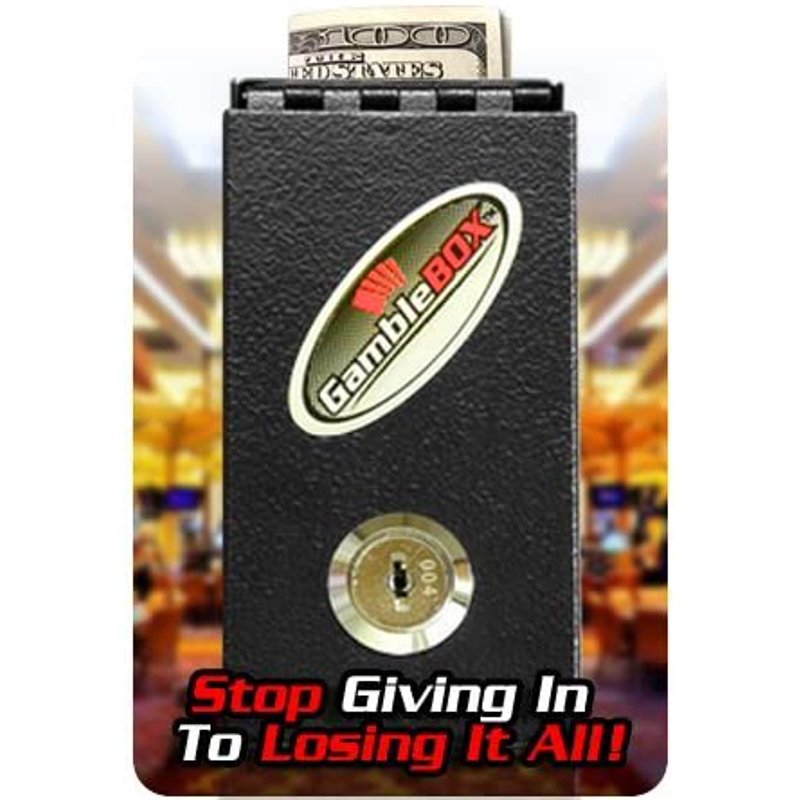 Gamble Box Portable Locking Cash Drop Safe Wallet with Red Velvet Bag