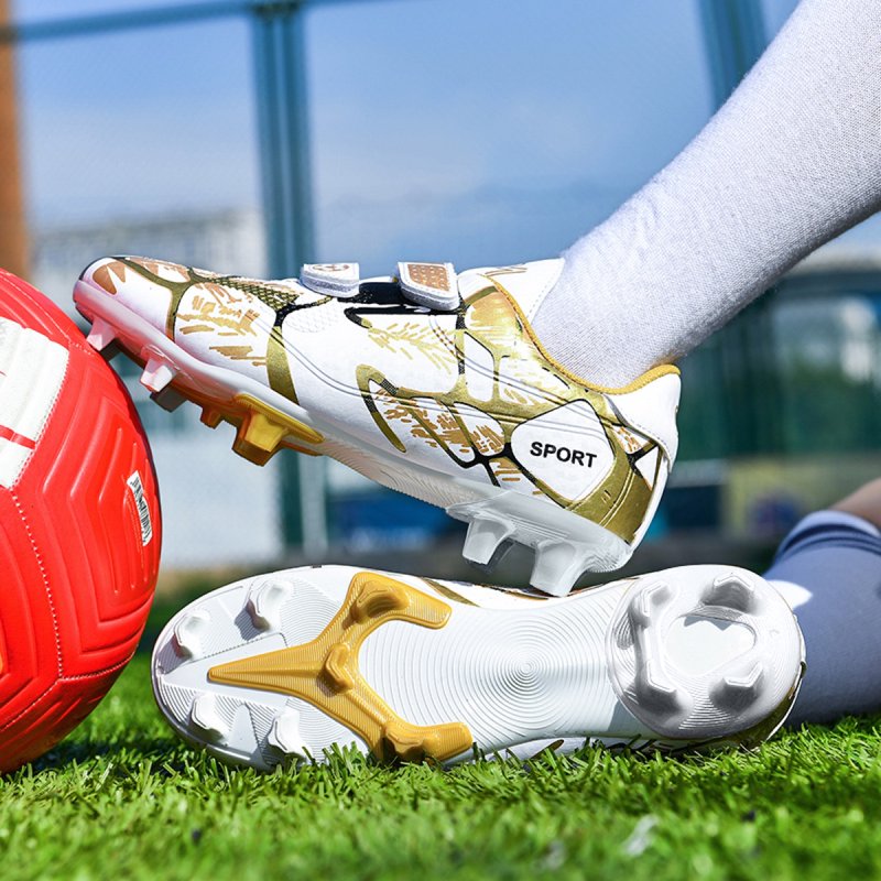 Kids Soccer Cleats Lightweight Durable Firm Ground Shoes for Boys & Girls