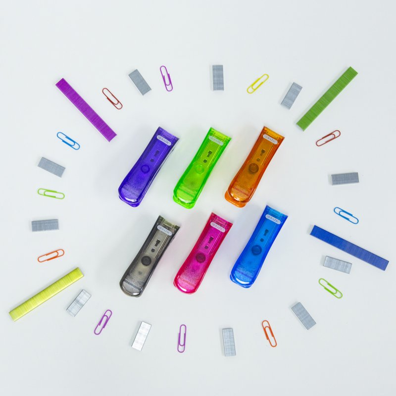 Metallic Color Staples Pack - 26/6 Size, 3000 Count, Bright Colors