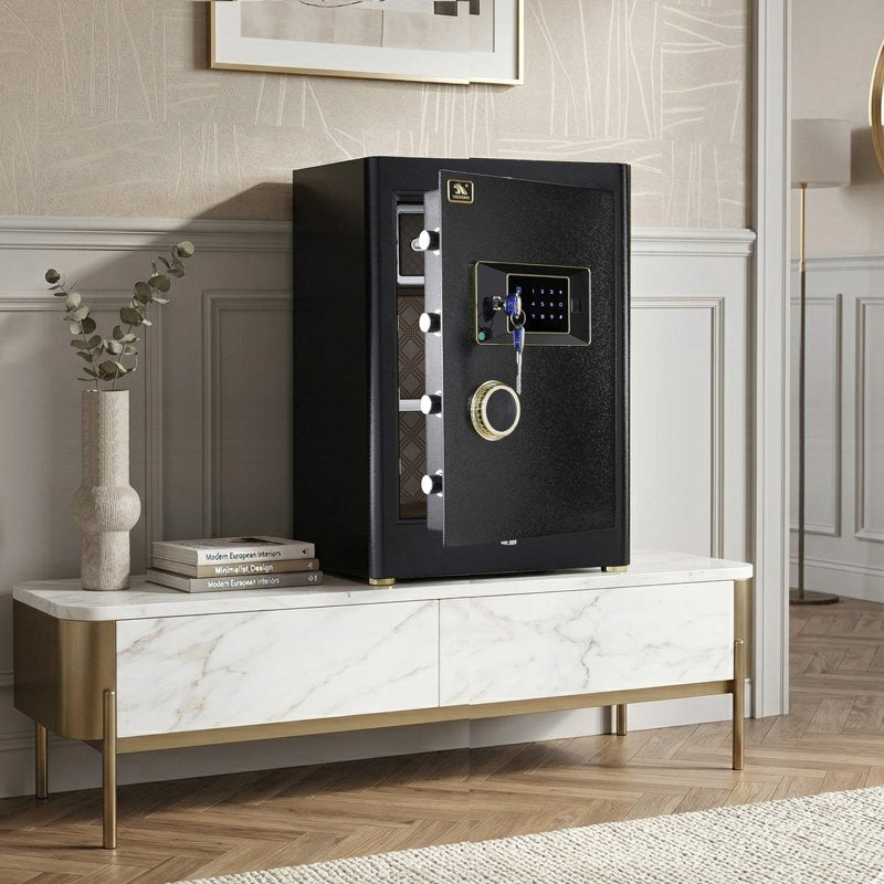 Heavy Duty Digital Safe with Keypad and Keys - 2.5 Cubic Feet Home Security Safe