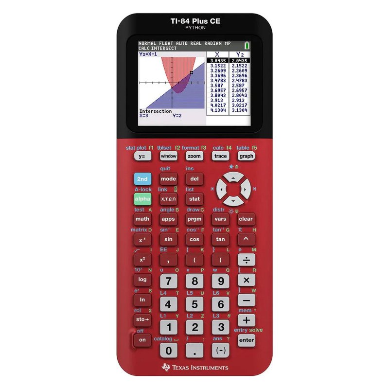 Graphing Calculator with Color Screen and Python for High School College - Texas Instruments TI-84 Plus CE