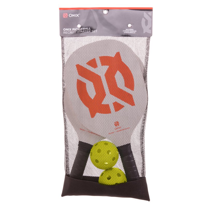 Onix Recruit Pickleball Starter Set – 2 Paddles & 2 Pickleballs for Beginners