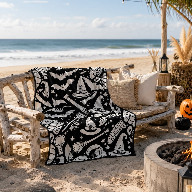 DIY Coloring Blanket for Adults & Kids - Personalized Creative Art Throw