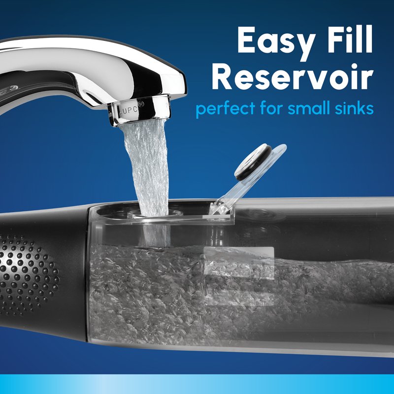 Portable Water Flosser with 2 Tips, 2 Settings, Battery Operated, Waterproof