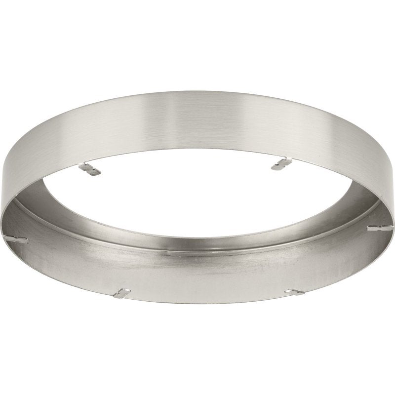 Edgelit Round Trim Ring in Brushed Nickel for Lighting Fixtures