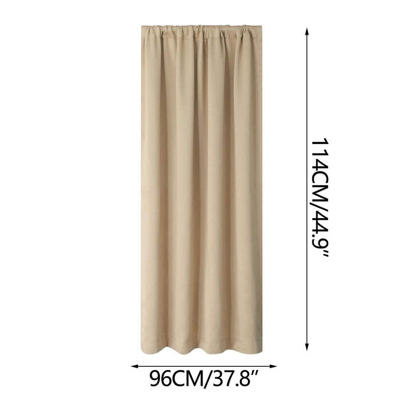 2Pcs 45x38 Inch Heat Insulation Curtains for Bedroom Kitchen Energy Saving