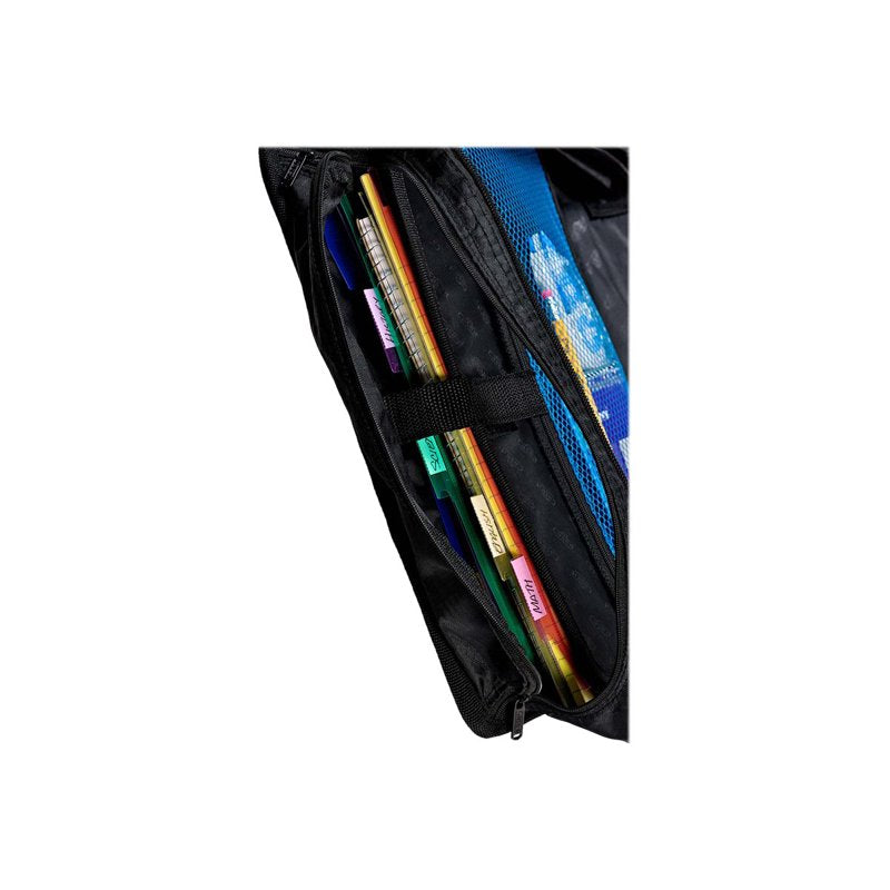King Sized Zip Tab 4-Inch Zipper Binder - Black, 3-Ring, Organizational Folder