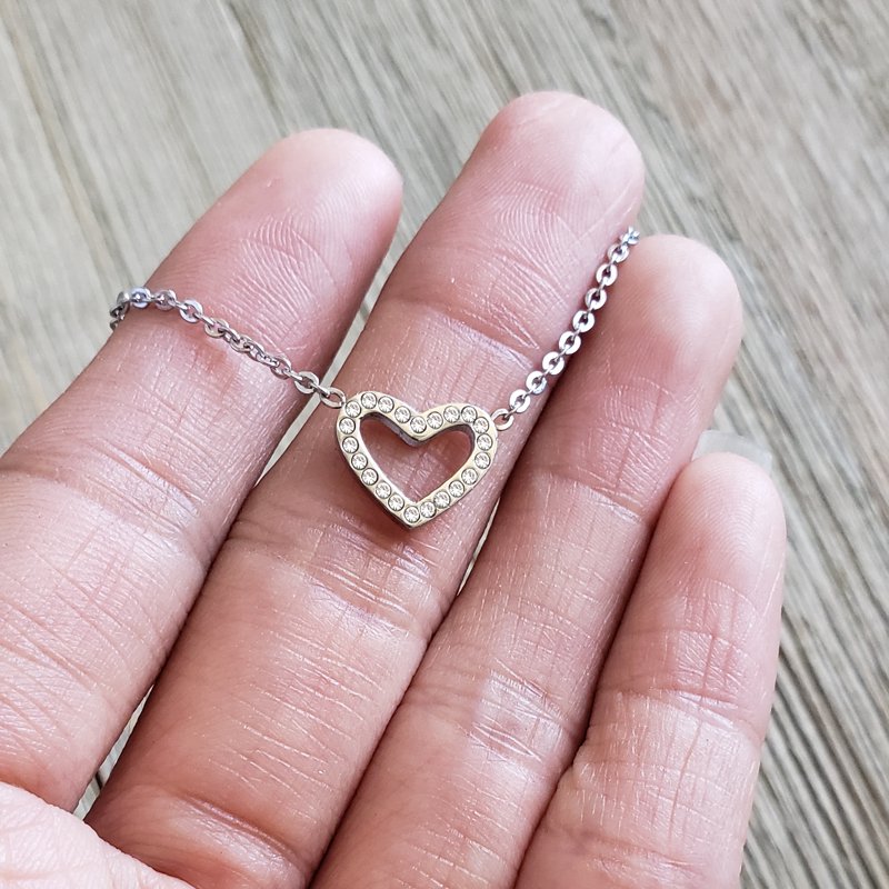 Silver Heart Necklace for Daughter - Gift for Her, Birthday & Christmas