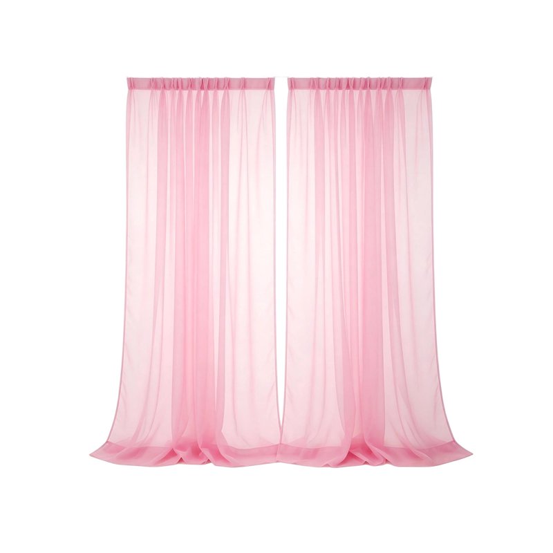 Semi-Sheer Light Filtering Curtains for Living Room & Bedroom - 78 Inch Long