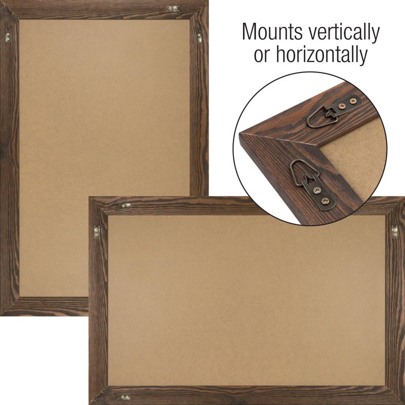Rustic Magnetic Chalkboard for Wall with Liquid Chalk Markers - 20x30 Inch