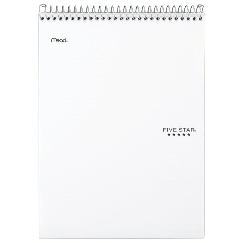 Five Star College Ruled Notepad 11x8.5 Assorted Colors Spiral & Water Resistant Cover